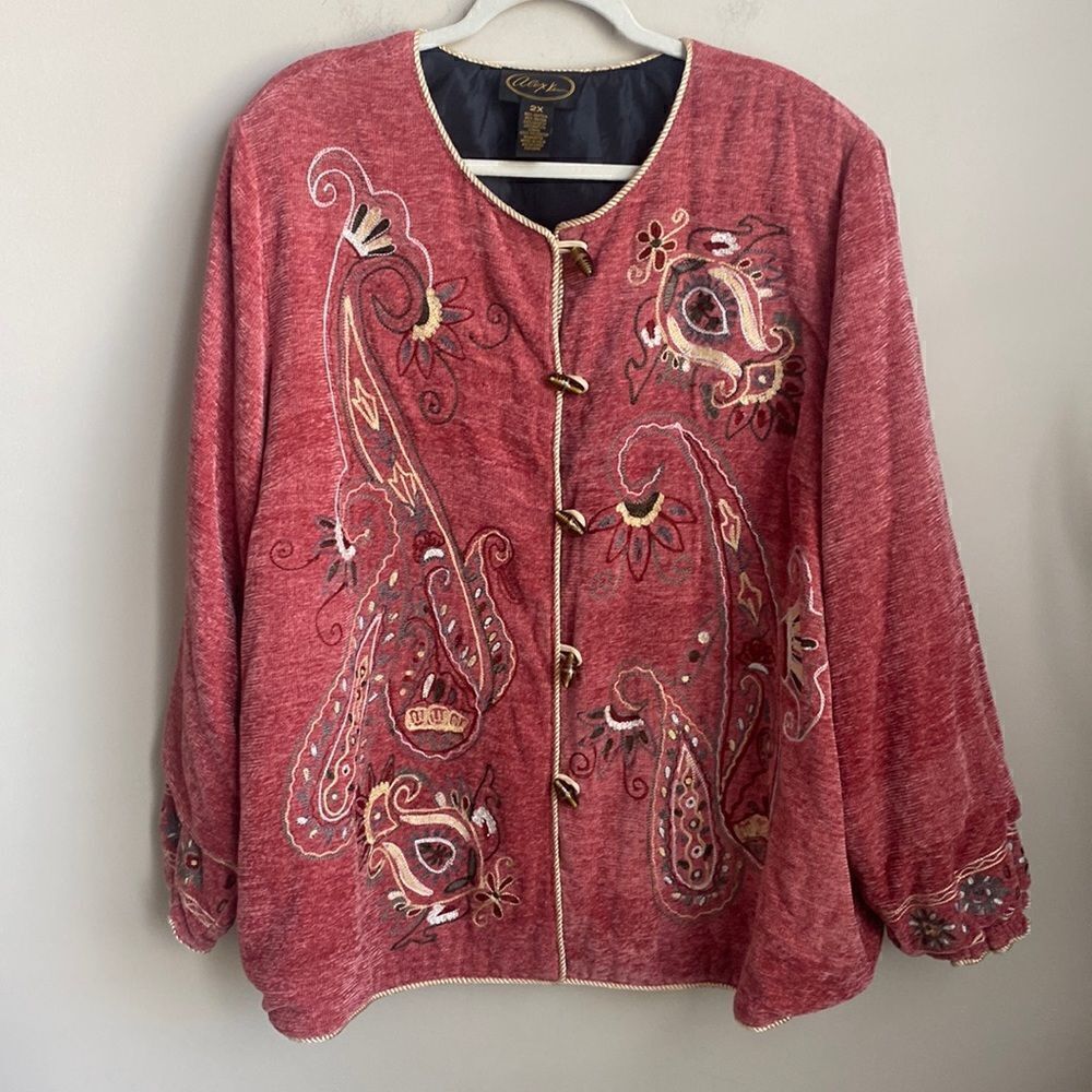 Alex Ken Vintage Tapestry Jacket 2X
